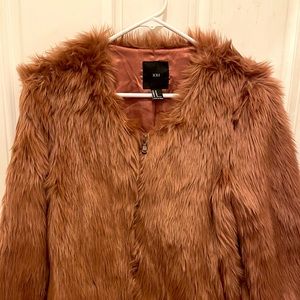 Faux Fur Forever 21 Mauve Jacket Size Medium